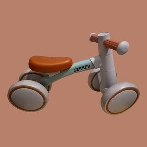 Kids Balance Bike - White and Brown
